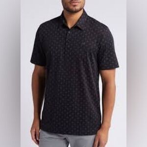 Travis Mathew Men’s Golf Polo Shirt Black Large L - Performance Casual